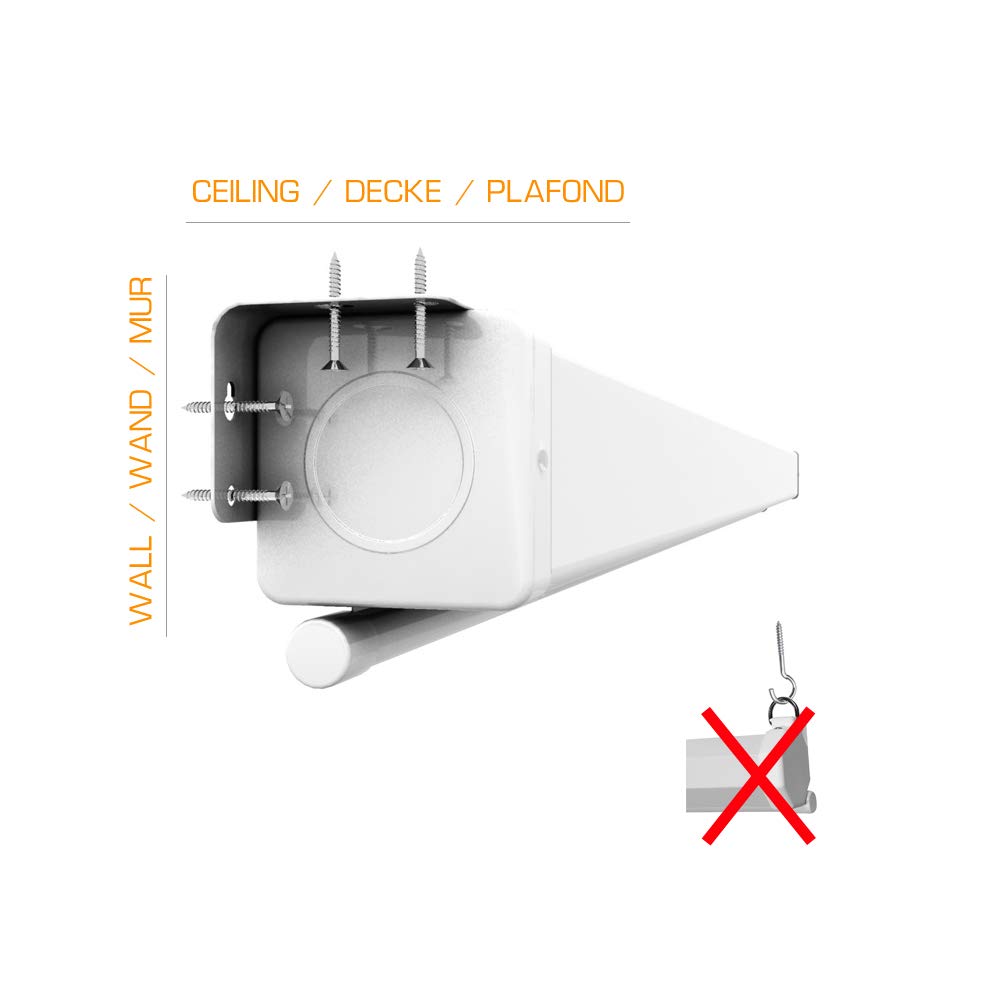 SlenderLine Schermo motorizzato 200 x 150 cm (alloggiamento 230cm) | 1,2 Gain | formato 4:3 | 3D | FULL-HD 4K 8K Ultra-HD | home cinema & presentazioni | telecomando incluso |LCD DLP & LED