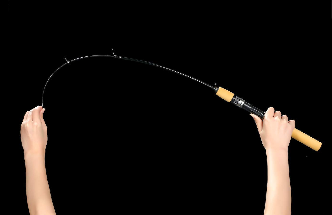 Amazon | VILTAGE 約100cm コンパクトロッド 短竿 収納時約35cm 穴釣り