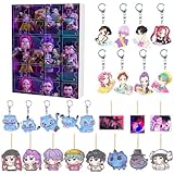 クリスマスカウントダウンカレンダー キーホルダー KPOPガールズ! デーモン・ハンターズ キーチェーン 24個セット アクセサリー 萌えグッズ