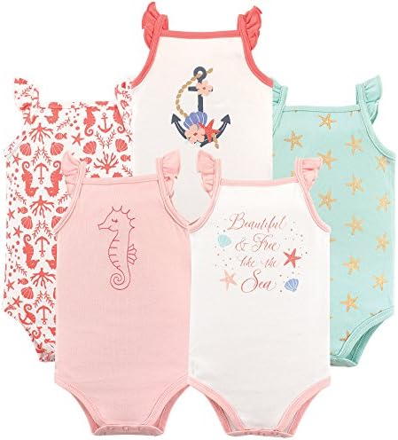Hudson Baby Unisex Baby Cotton Sleeveless Bodysuits