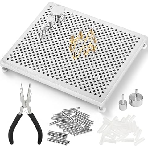 INDIVSHOW Wire Jig Kit with 6 in 1 Wire Bending Plier and Metal Pegs,Tools for Bracelet Earing Jewelry Design Making Cover