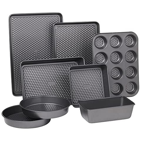Oneida TEXPRO 8-teiliges Backgeschirr-Set aus Metall mit Antihaftbeschichtung Cover