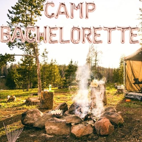 Camping Bachelorette Party Decorations Rose Gold Camp Bachelorette Balloons Weekend In The Woods/Lake Hiking/Mountain Themed Engagement Bridal Shower Party Supplies Decorations - Image 4