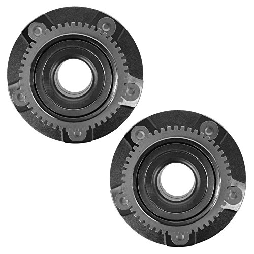 Image of TRQ 2 Piece Front Wheel Bearing & Hub Assembly Set Compatible with 1994-2004 Ford Mustang