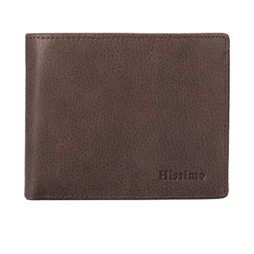 Mens Wallet Genuine Leather Bifold Rfid Blocking Wallet With 2 Id Window Slots - Coffee #TOP7