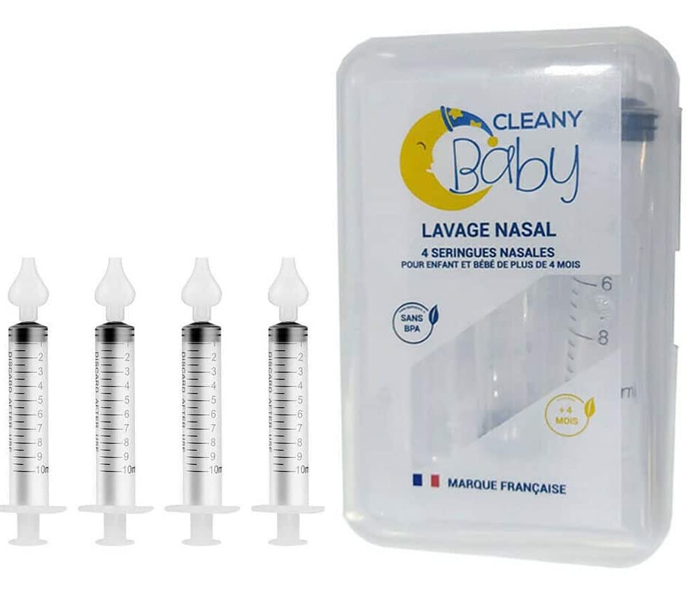 Kit 4 Seringues Nasales Bébé Roche 10ml + Brosse Dent + Boîte 3en1 Sérum Physiologique