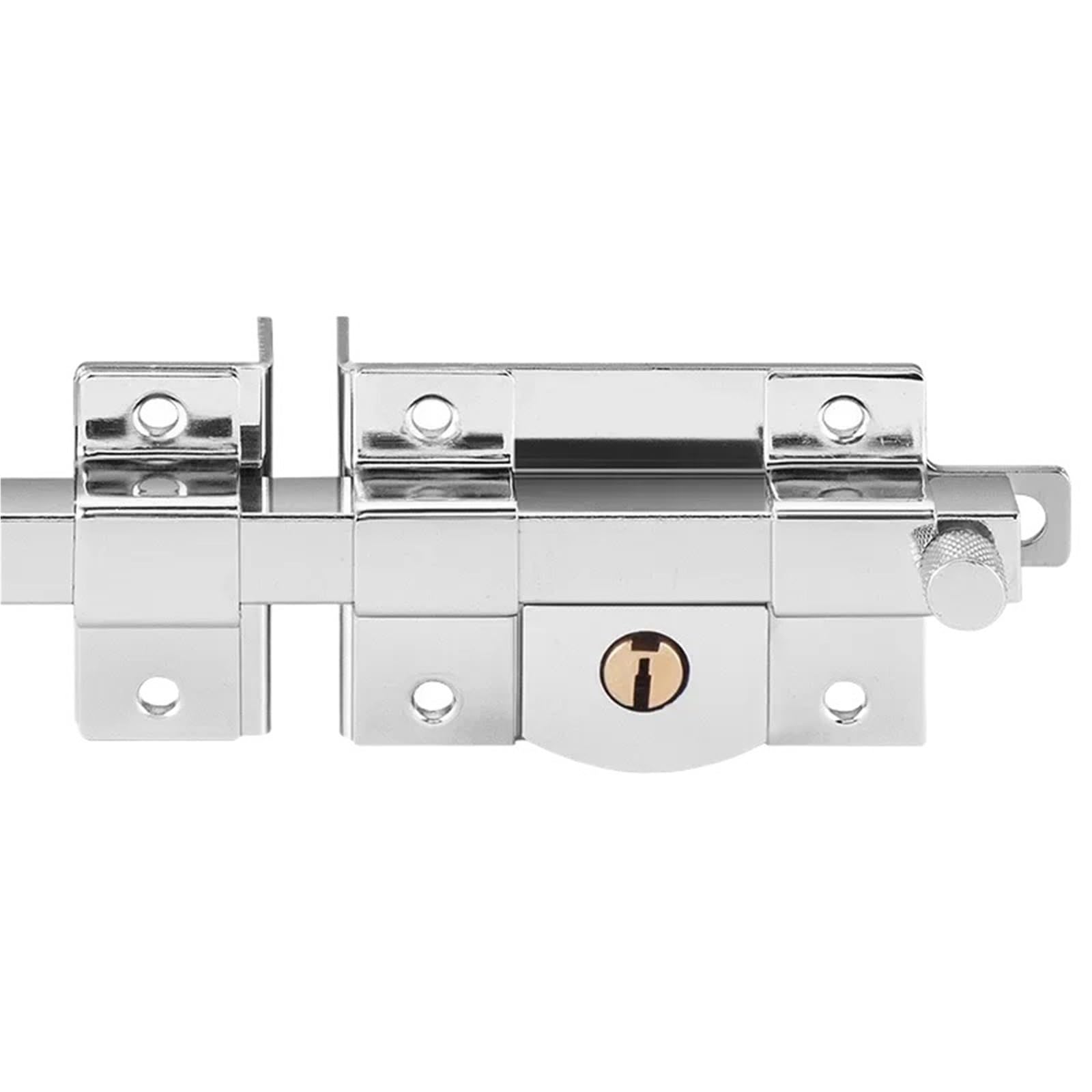 Gate Bolt Door Bolt Garden Iron Fireproof Lock Plug Anti-Theft Non-Mechanical Latch Security Guard Accessories(2800CR Open Left)
