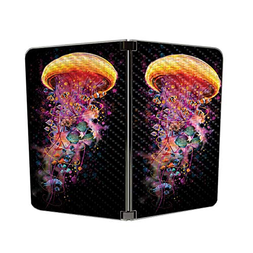 Image of MightySkins Carbon Fiber Skin for Microsoft Surface Duo - Jellyfish Ride | Protective, Durable Textured Carbon Fiber Finish | Easy to Apply | Made in The USA