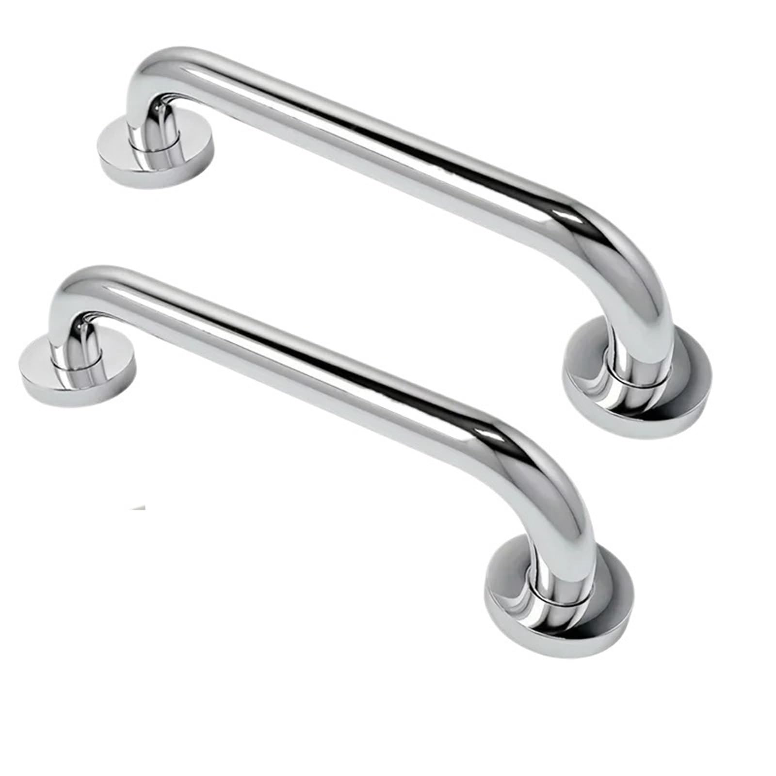 Maniglie Corrimano in Acciaio Inossidabile, Bagno accessibile, corrimano di Sicurezza per bagni, corrimano per bagni per Anziani disabili Barre di Sostegno Vasca(Silver-2pcs)