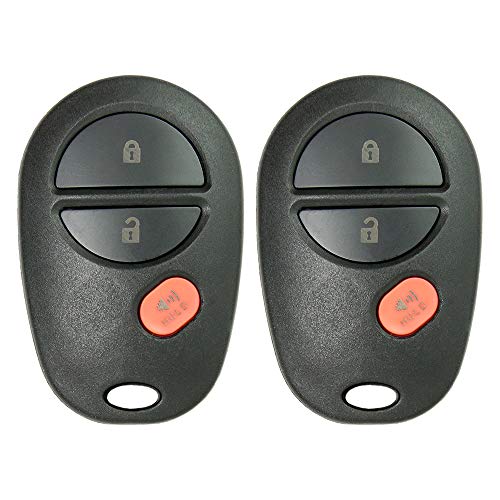 Keyless2Go Replacement for New Keyless Entry Remote Car Key Fob 3 Button FCC GQ43VT20T (2 Pack)