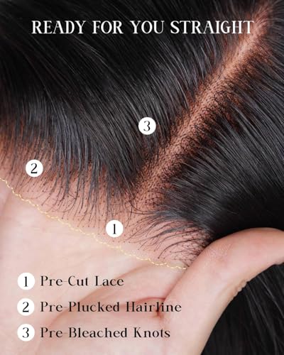 Image of Arabella Glueless Wigs Human Hair 6x5 Glueless wig 28inch Loose Wave Wig