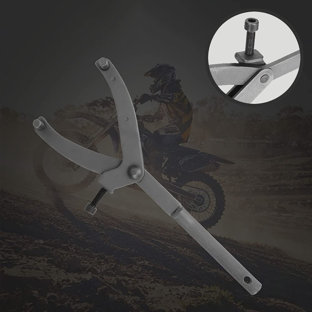 sitengjun Strumento Chiave Frizione Regolabile, Strumento Chiave per Volano, Chiave Frizione Regolabile Tipo Y, per Puleggia Moto Frizione Riparazione Moto