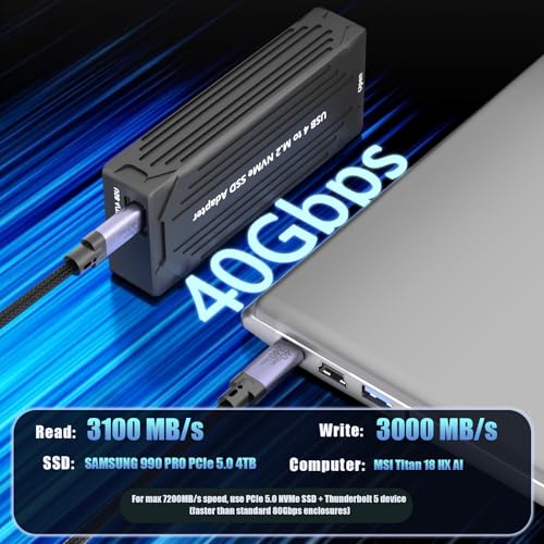 GLOTRENDS ST5115 Enclosure USB4 M.2 NVMe SSD 40Gbps miniatura 2