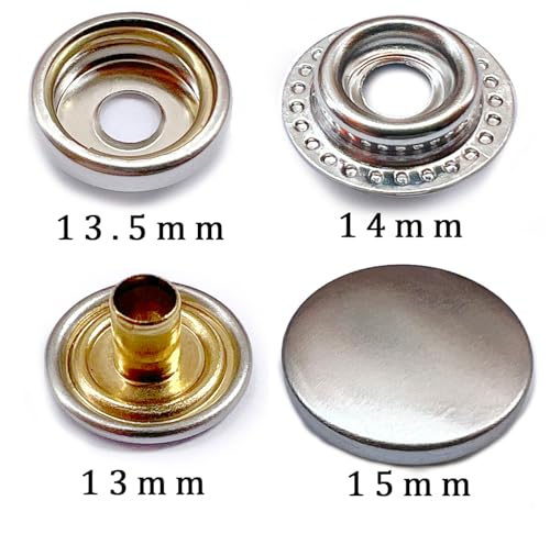 Press Studs with Pliers, Metal Sewing Accessories Buttons for Sewing Tool Jessey Snaps for DIY Crafts Fabric Clothing Bags (Package) - Image 2