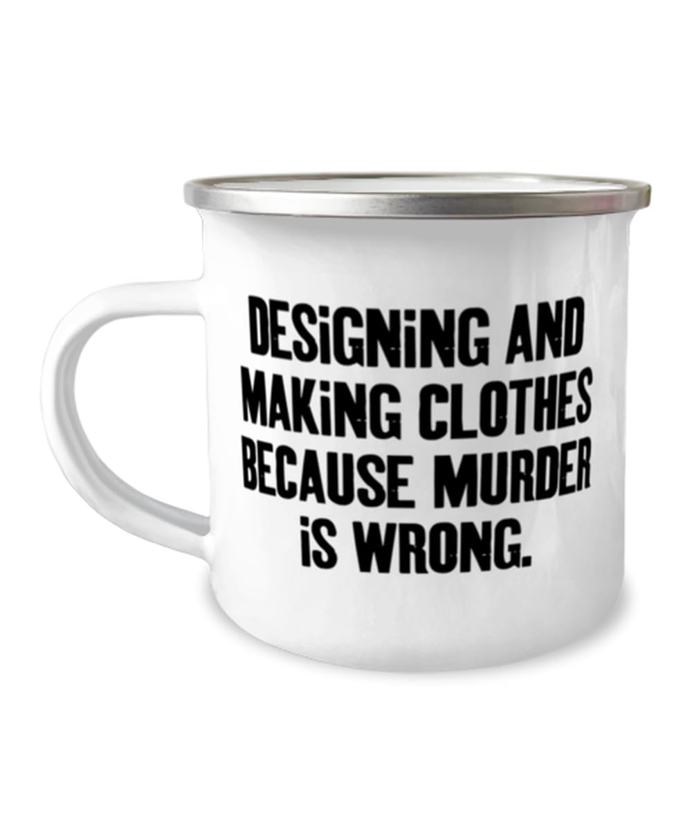 Unique Designing and Making Clothes Gifts, Designing and, Birthday 12oz Camper Mug For Designing and Making Clothes from Friends, Clothing design, Fashion design, Clothing gifts, Gift ideas