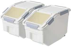 LISM Big Flour Storage Container for Dog Food, Treats, Rice, Baking Supplies...