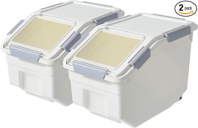 LISM 2 Pack Dog Food Storage Container with Scoop