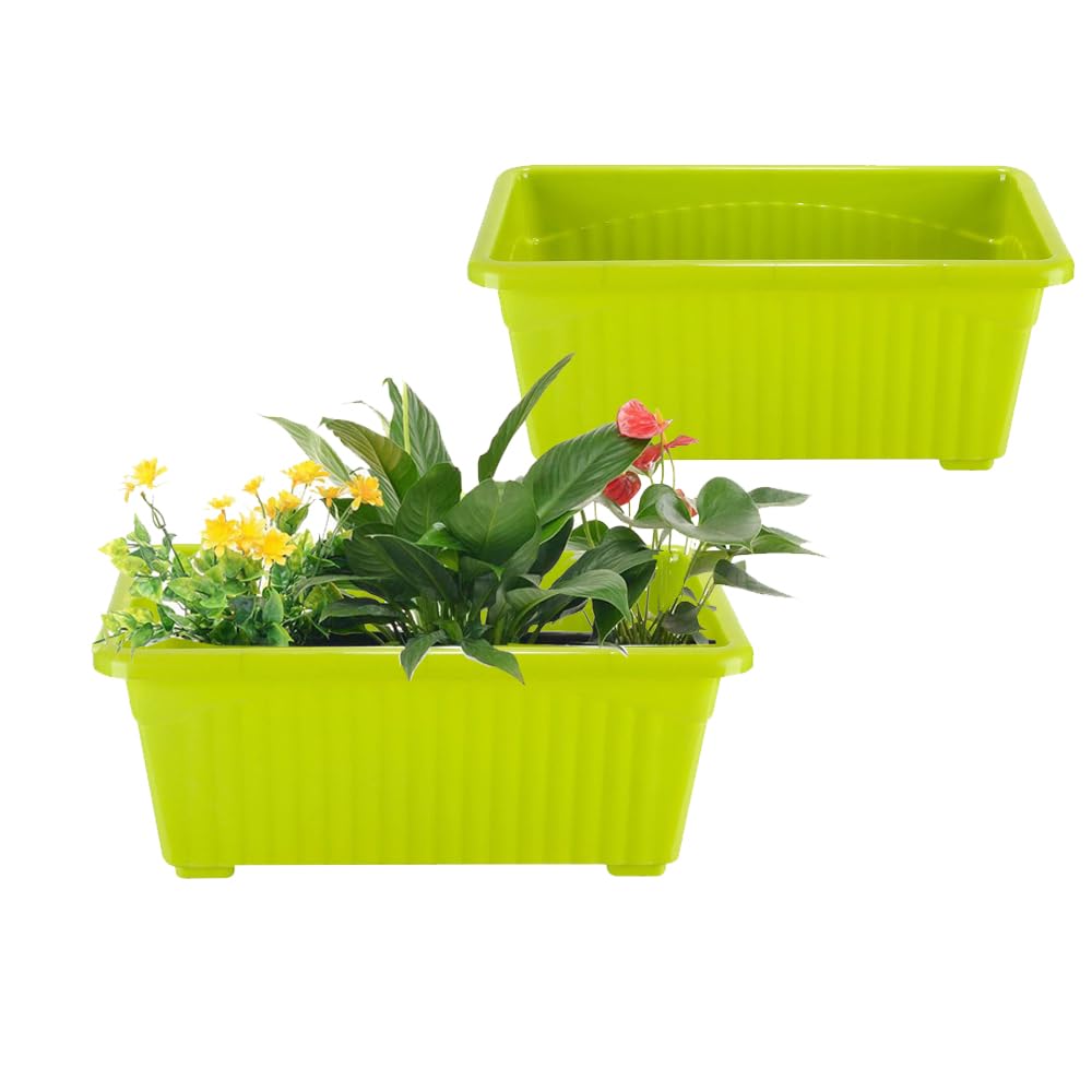 IMAGINEA 14 Inch Plastic Window Planter | Rectangular Planters for Home & Balcony Garden Pots for Outdoor & Indoor Vegetable Flower Planter Gardening Boxes Pot (White, Pack of 10) (B0D3HJ5HYL) Amazon Price History, Amazon Price Tracker