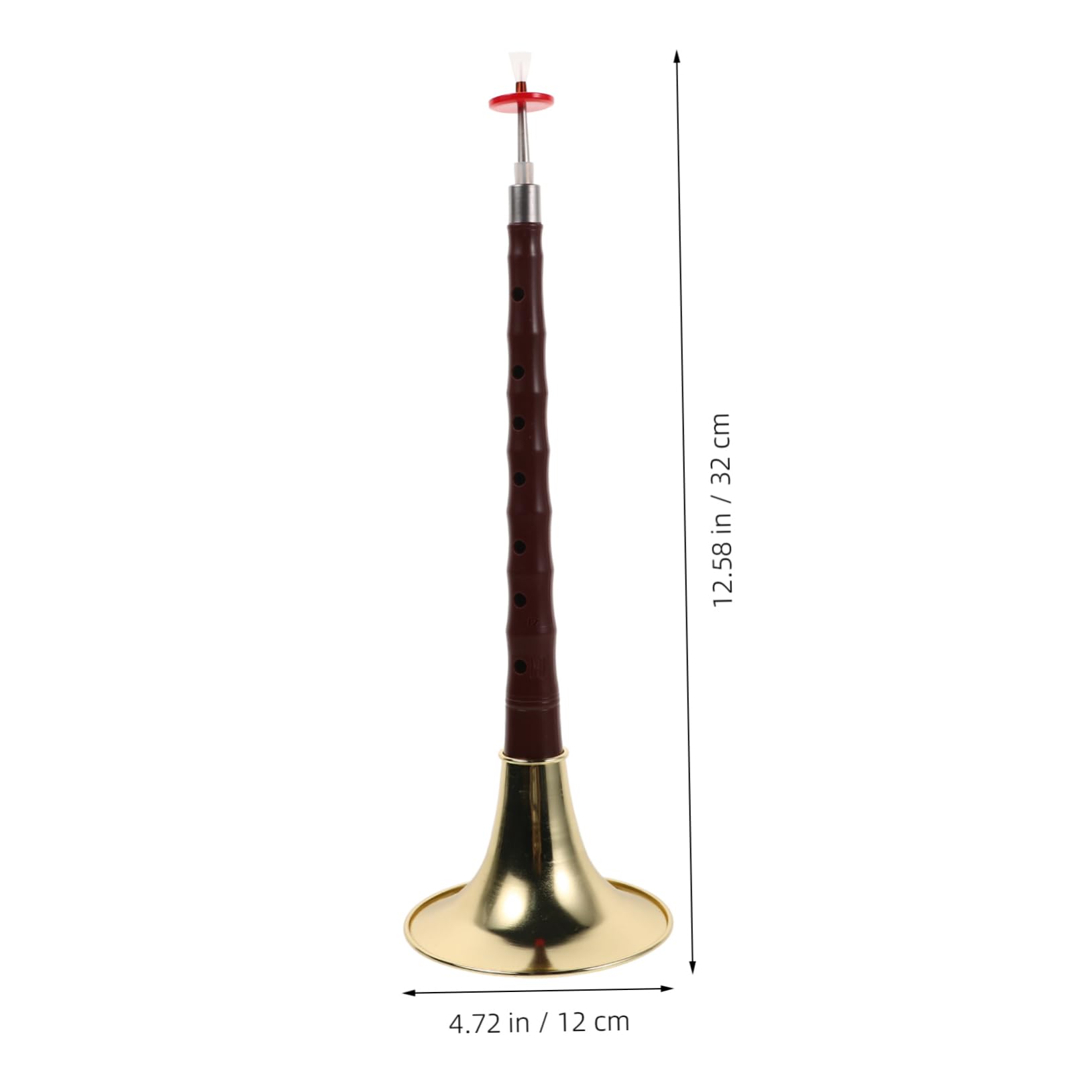 SUPVOX Resinabs Ethnic Wind Instrument Abs Construction Elegant Anti-crack Music Practice Tool