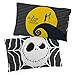 Jay Franco Disney Koszmar przed Bożym Narodzeniem żółty księżyc świecący w ciemności 2 sztuki dwustronne poszewki na poduszki z Jack Skellington - dwustronna pościel dziecięca super miękka (oficjalny produkt Disneya)