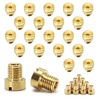 INNAL 20 Stück M6 Vergaser Düsen Hauptdüsenset Satz Anti Rost M6 Vergaserdüsen Satz Hauptdüsen 55 60 65 70 75 80 85 90 95 100 105 110 115 120 125 130 135 140 145 150 für Roller Motorrad