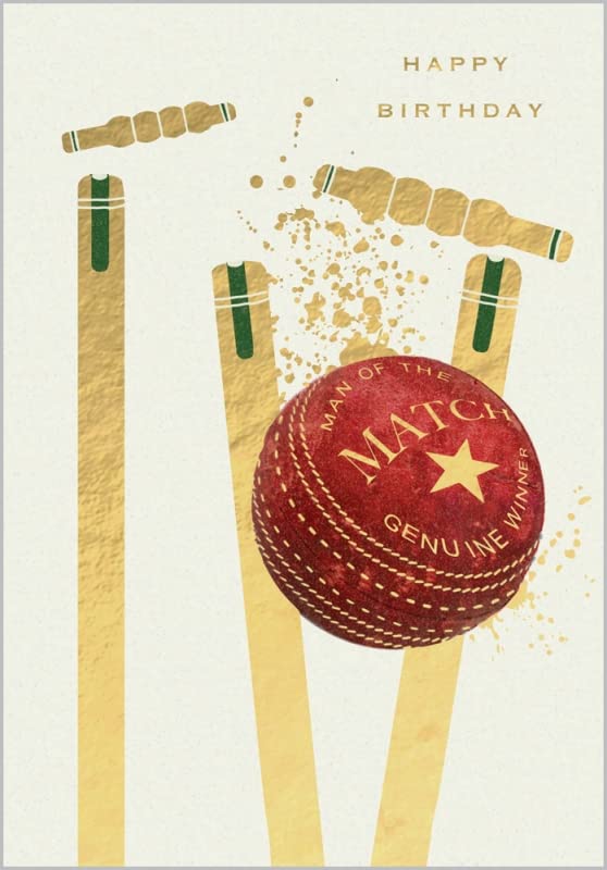 Abacus Cards HOWZAT Cricket Birthday Card Chromatic Range, multi