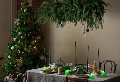 Image of KOABY 25 Pack Flameless Votive Candles, Last 8H+, Green Light, No Timer No Flickering