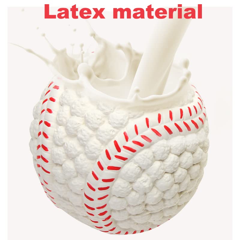 BEISIJIA Squeaky Pet Dog Toy Ball, Soft Latex Chew Ball Toys Wear-Resistant Dog Chew Molar Balls for Small Medium Large Dog - Image 4