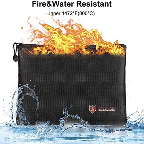 Pack de 2 bolsas ignífugas e impermeables A4 para proteger tus documentos valiosos 6