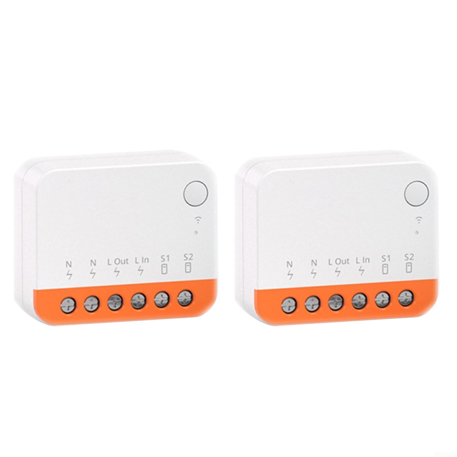 2 módulos de interruptor inteligente WiFi, R4 WiFi, interruptor inteligente de 2 vías con función de temporización, interruptor R4