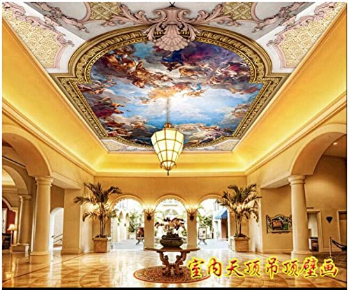 TANYANG Personnalisé Photo Papier Peint 3D Plafond Peintures Murales Papier Peint Hd Européenne Plafond Mural Caractère Série 3D Papier Peint Pour Salon...