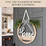 Zoom IMG-2 ghirlanda porta ingresso legno verde Zoom IMG-2 ghirlanda porta ingresso legno verde