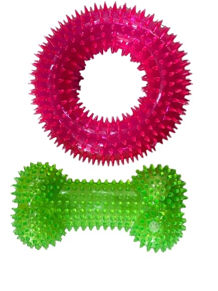 Pet Believe Spike Dental Chew Bone Toy for Dogs Combo of 2 Squeaky Spike Ring + Spike Bone (B09FTJCQKV) Amazon Price History, Amazon Price Tracker