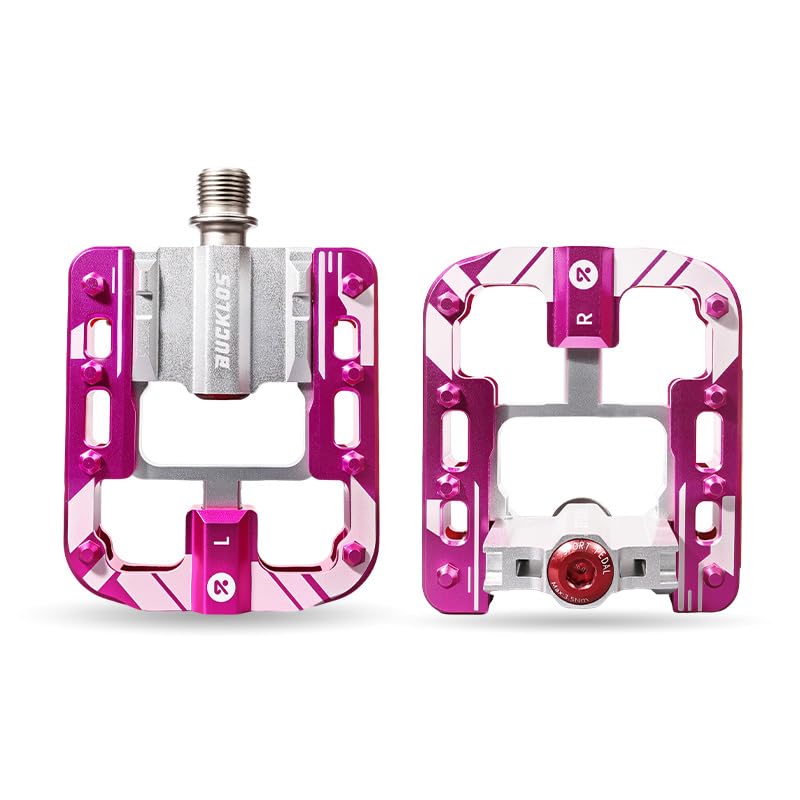 AEYINO Folding Bike Pedals 4 Sealed Bearings 9/16" CrMo Axle Non-Slip