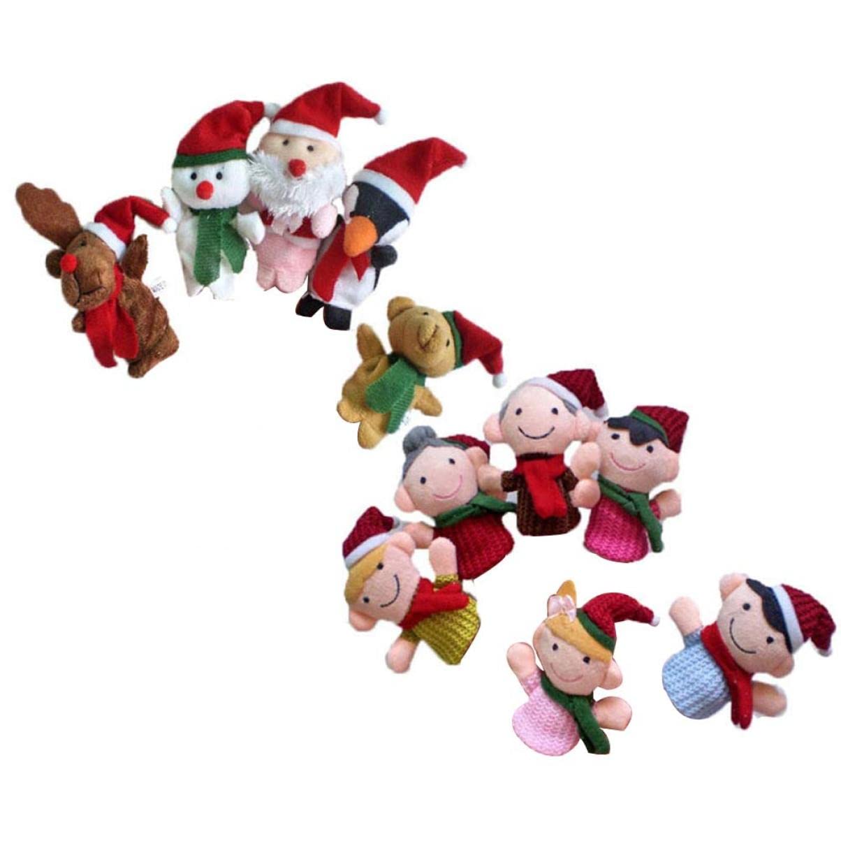 Toyvian Pz Giocattoli Di Babbo Natale Bambola Da Dito Di Natale Bambola Da Dito Per Bambini Giocattolo Di Marionette Da Dito Di Natale Marionette Da Dito Per Bambini Riempitivo Animale
