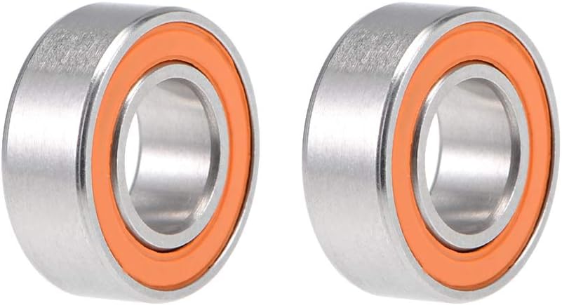 uxcell S687C-2OS Hybrid Ceramic Ball Bearing 7x14x5mm Stainless Steel Bearings 2pcs