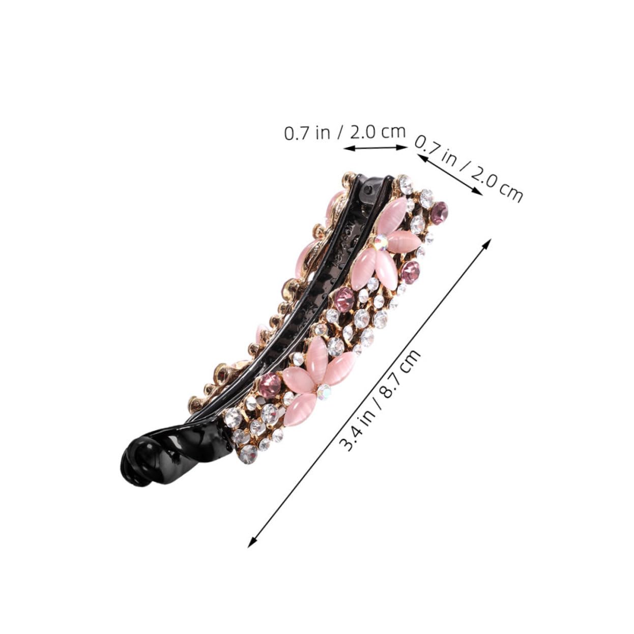 Healeved Sets Elegante Bananen-haarspangen Funkelnde Strasssteine ​​haarschmuck Für Frauen Dicke Pcs