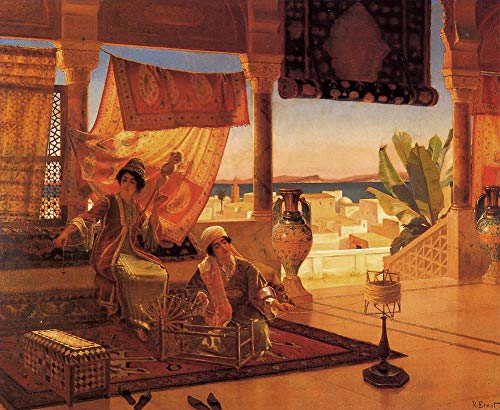 Peinture Ernst Rudolph L'Art arabe peint à la main par des maîtres
