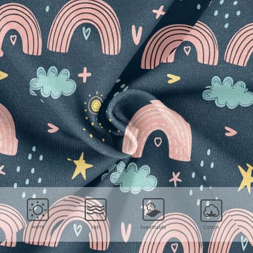 Joisal Cute Rainbows Cartoon Toddlers Underwear Floral 2t Cotton Panties Little Girl Bright Briefs Kids Undies3