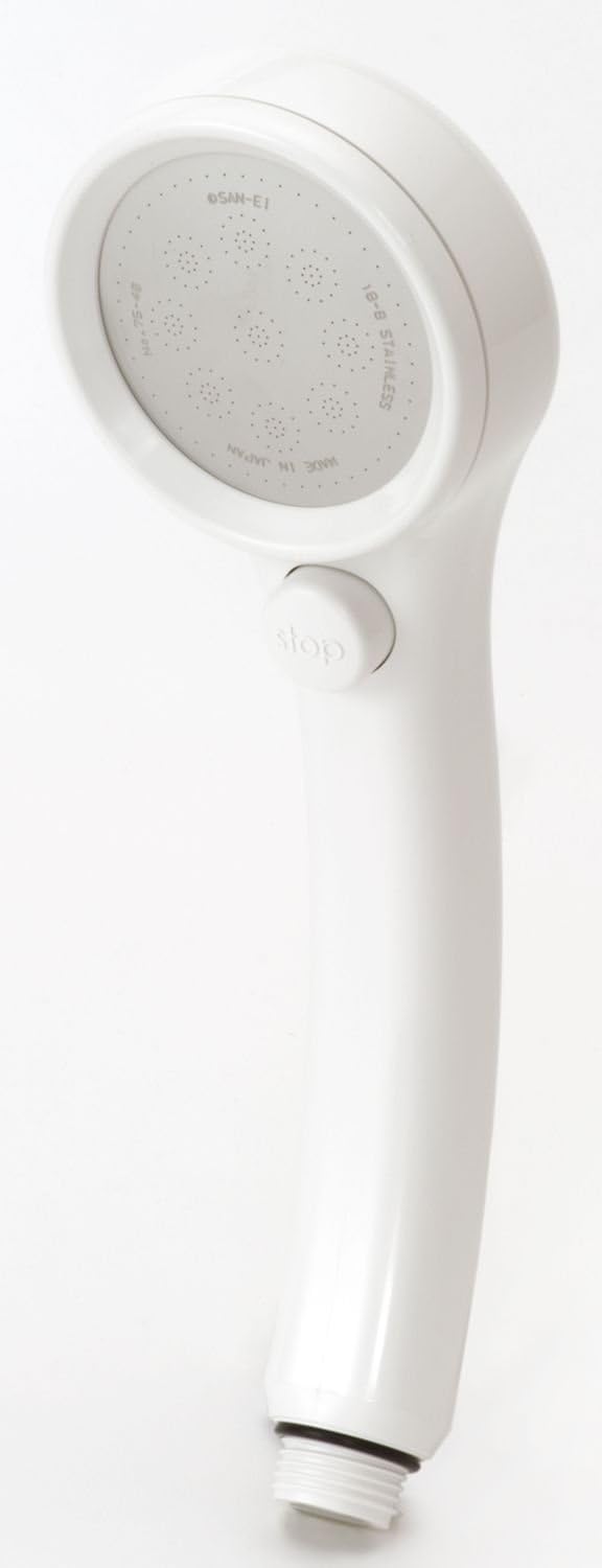 San-Ei Saving Shower Head, White, 0.32 Pound
