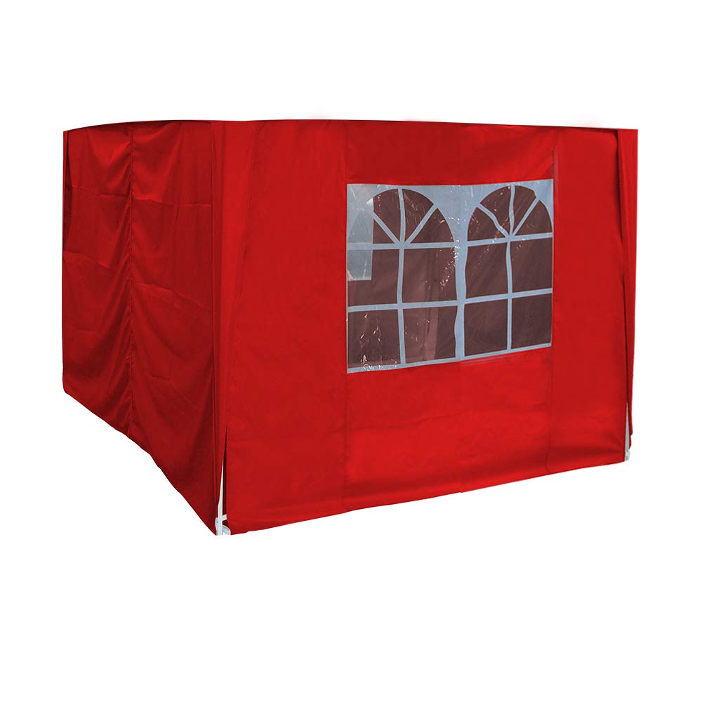 Green Bay 2x2m Pop Up Gazebo 4 Side Curtains Replacement Only Canopy Side Covers Red