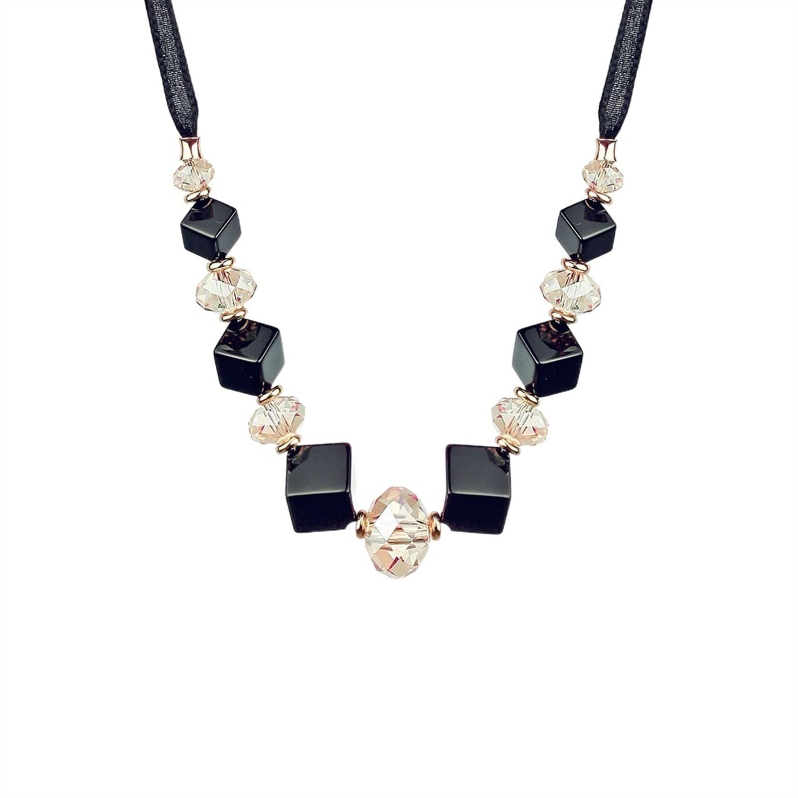 Accessoires de mode en cristal d'onyx KELIEQA, bijoux vintage d'exception - 5