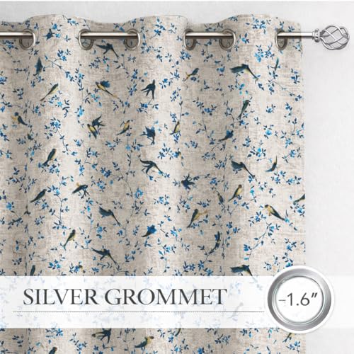 Image of STITCHNEST 'Florea Series' Premium Satin Room Darkening Curtains 7 Feet Long Set of 1 | Door Curtain 7 x 4 Feet | Blocks 70-80% Light | Ideal for Bedroom, Living Room & Home Decor