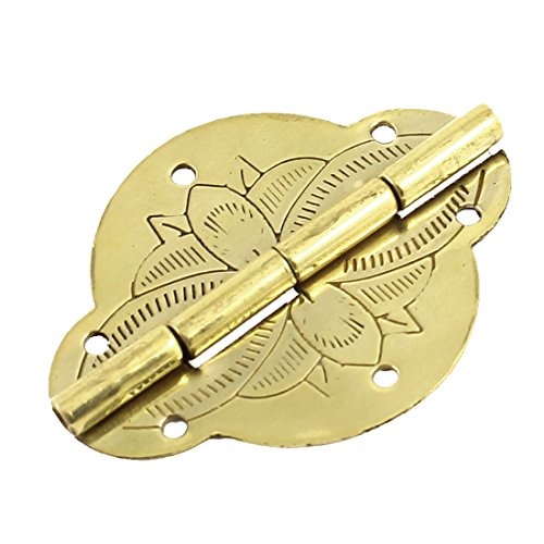 Aexit Jewelry Box Clothes Hangers Drawer Door Metal Flower Pattern Butt Hinges Children's Clothes Hangers 1.7