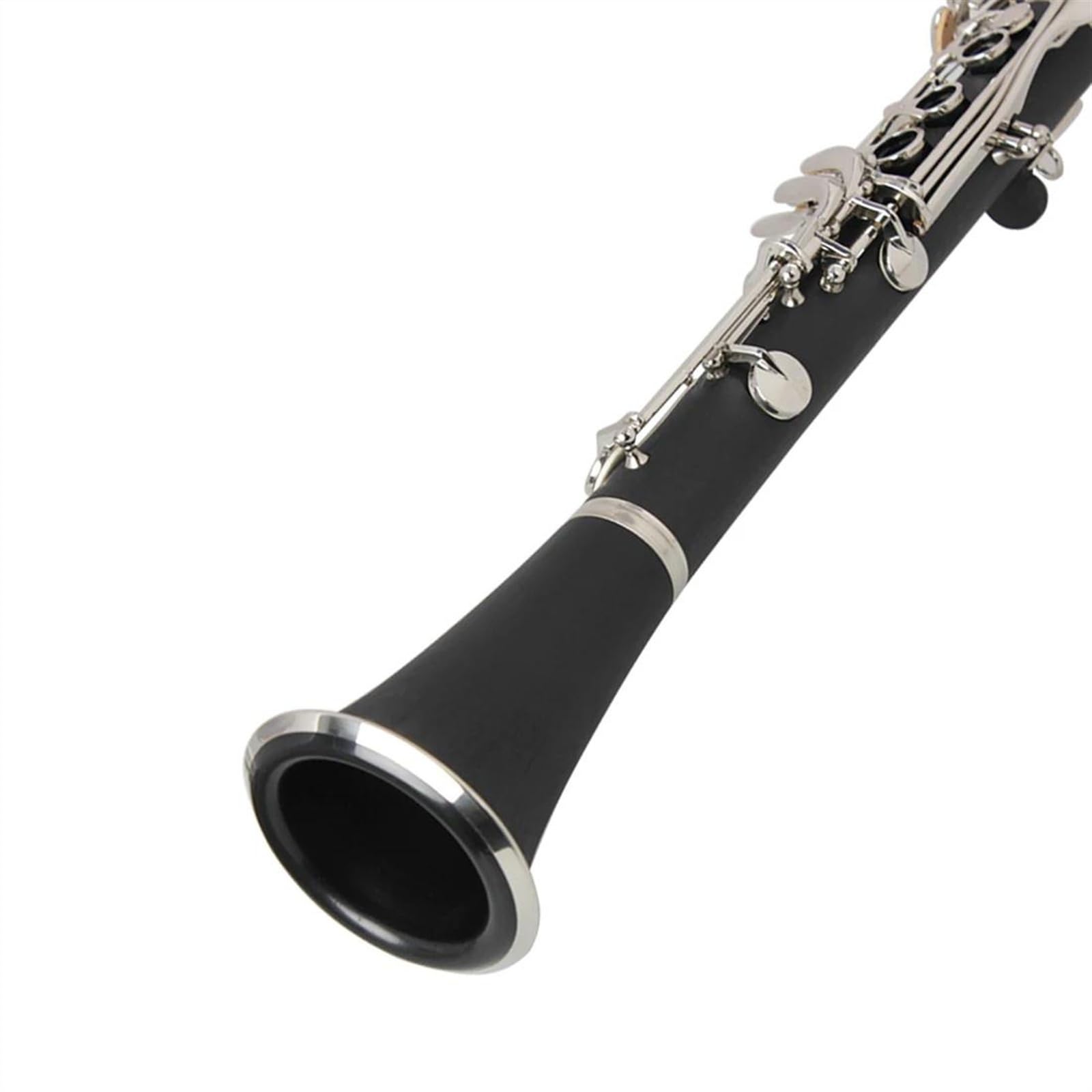 Clarinetto Piatto Nero 17 Tasti B Corpo In Resina ABS Chiavi Placcate In Nichel Clarinetto Con Custodia E Accessorio Clarinetto Set