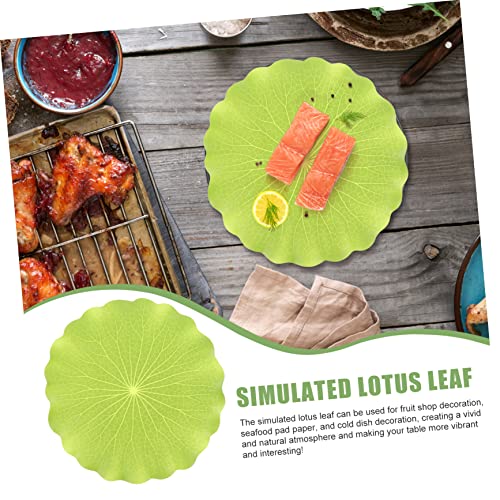ifundom 4 Pçs Folha De Lótus Simulada Falsas Almofadas De Lírio Verde Folhas De Lótus Flutuantes Aqu