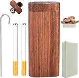 One Hitter Storage Box - 3Pcs Wood Storage Box with with Metal Pipe,Wooden Boxes for Home Office Storage and Crafts- DIY Lovers.