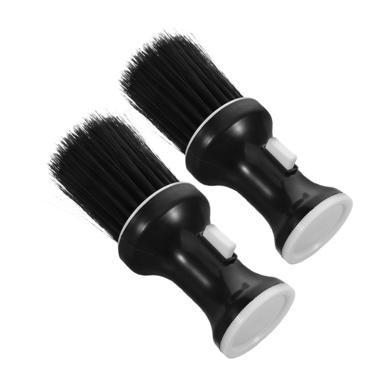 PartyKindom 2-piece Barber Neck Duster Brush for Men Soft Bristles Hair for Haircutting Mustache and Neck Shaving