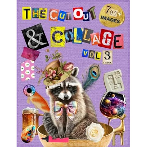 The Cut Out And Collage Activity Book Extraordinary Things Vol.3: Over 700+ Large Images Of Nature & Animals, Scrapbooking, Ephemera, Vintage, Mixed ... Vision Board and More | 204 pages 8.5" x 11" Cover