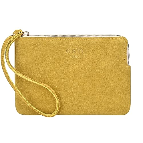 Image of Genuine Leather 4.5 x 6.5 Wristlet Purse for Women, Evening Wristlet Pouch Clutch Bag